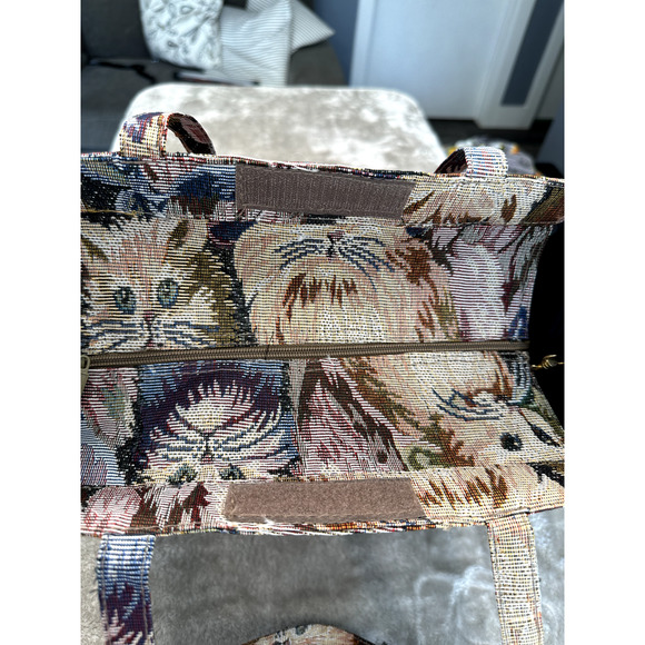 Show Me Your Kitties Cat Lady Brocade Large Tote Bag Cool Funny - Picture 5 of 10